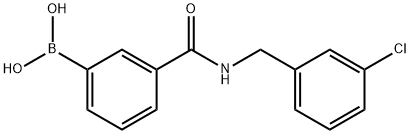 Boronic acid, B-[3-[[[(3-chlorophenyl)methyl]amino]carbonyl]phenyl]- 结构式