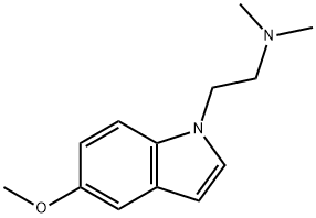 5-methoxy-1-<2-(dimethylamino)ethyl>indole Struktur