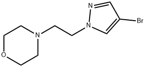 Morpholine, 4-[2-(4-bromo-1H-pyrazol-1-yl)ethyl]- Struktur