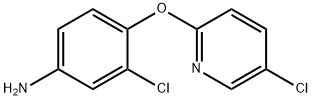 3-Chloro-4-[(5-chloro-2-pyridinyl)oxy]benzenamine 结构式