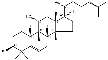 19-Norlanosta-5,24-diene-3,11-diol, 9-methyl-, (3β,9β,10α,11α)- 结构式