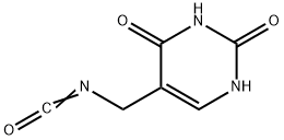 2,4(1H,3H)-Pyrimidinedione, 5-(isocyanatomethyl)- Structure
