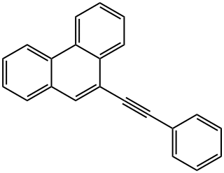 9-(2-苯炔基)菲 结构式