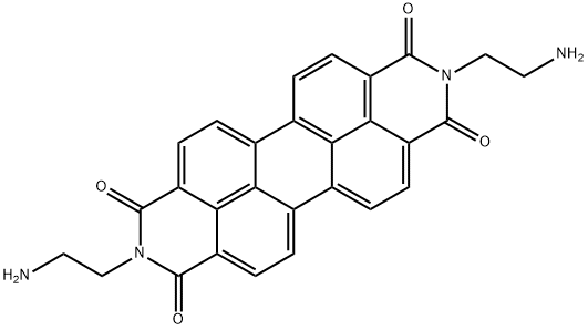 Anthra[2,1,9-def:6,5,10-d'e'f']diisoquinoline-1,3,8,10(2H,9H)-tetrone, 2,9-bis(2-aminoethyl)- Struktur