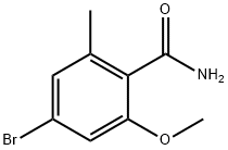 Benzamide, 4-bromo-2-methoxy-6-methyl-,877149-12-7,结构式