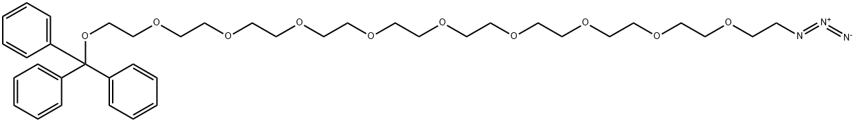 Trityl-PEG9-Azide Structure