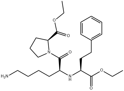 (S)-Lisinopril Diethyl Ester, 877865-60-6, 结构式