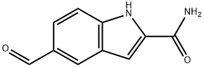 5-formyl-1H-indole-2-carboxamide Struktur