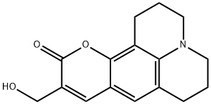 2,3,6,7-tetrahydro-10-(hydroxymethyl)- (9CI)-1H,5H,11H-[1]Benzopyrano[6,7,8-ij]quinolizin-11-one 结构式