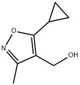(5-环丙基-3-甲基异噁唑-4-基)甲醇 结构式