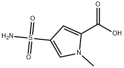 1-methyl-4-sulfamoyl-1H-pyrrole-2-carboxylic Acid Struktur