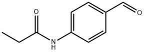 Propanamide, N-(4-formylphenyl)- Structure