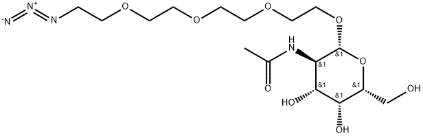 Β-D-GALNAC-PEG4-叠氮化物 结构式
