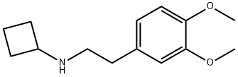 Benzeneethanamine, N-cyclobutyl-3,4-dimethoxy- Structure
