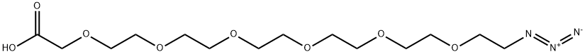 N3-PEG6-CH2COOH, 880129-82-8, 结构式