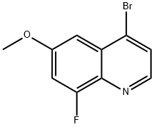 4-Bromo-8-fluoro-6-methoxyquinoline Structure