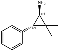 (1R,3S)-rel-2,2-dimethyl-3-phenyl-Cyclopropanamine, 882188-78-5, 结构式