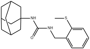 Urea, N-[[2-(methylthio)phenyl]methyl]-N'-tricyclo[3.3.1.13,7]dec-1-yl- Structure