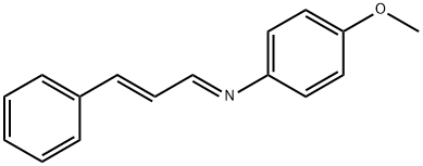 N-(4-甲氧基苯基)-3-苯基丙-2-烯-1-亚胺 结构式