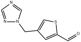 4-((1H-1,2,4-三唑-1-基)甲基)噻吩-2-甲醛 结构式