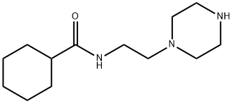 Cyclohexanecarboxamide, N-[2-(1-piperazinyl)ethyl]- 化学構造式