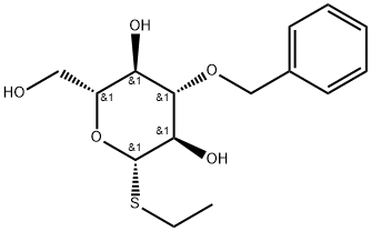 Ethyl 3-O-benzyl-1-thio-β-D-glucopyranoside Structure