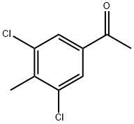 3,5-Dichloro-4-methylacetophenone Struktur