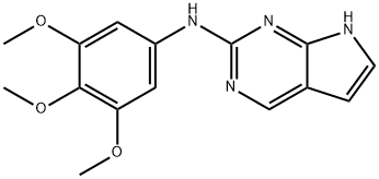 7H-Pyrrolo[2,3-d]pyrimidin-2-amine, N-(3,4,5-trimethoxyphenyl)- Structure