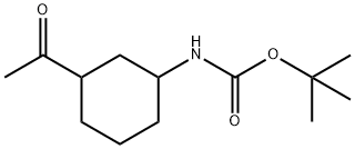 Carbamic acid, (3-acetylcyclohexyl)-, 1,1-dimethylethyl ester (9CI) 结构式