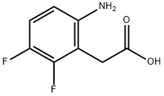 2-(6-氨基-2,3-二氟苯基)乙酸, 887585-05-9, 结构式