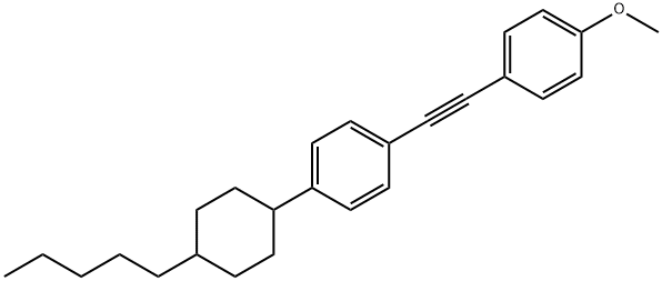 Methoxybenzene p-pentyl phenyl acetylene Structure