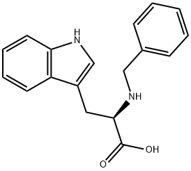 D-Tryptophan, N-(phenylmethyl)- Structure