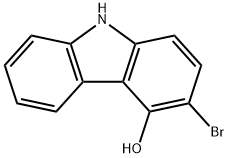 3-溴-9H-咔唑-4-醇 结构式