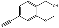 4-(羟甲基)-3-甲氧基苄腈,890038-13-8,结构式