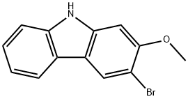 3-溴-2-甲氧基咔唑,890079-77-3,结构式