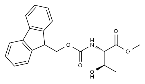 methyl (2S,3R)-2-({[(9H-fluoren-9-yl)methoxy]carbonyl}amino)-3-hydroxybutanoate,89024-98-6,结构式