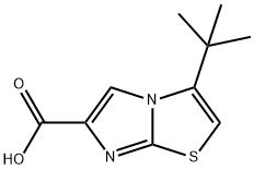 	3-tert-Butylimidazo[2,1-b][1,3]thiazole-6-carboxylic acid Struktur