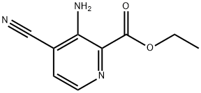 3-氨基-4-氰基吡啶甲酸乙酯 结构式