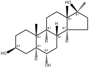 17α-Methyl-5α-androstane-3β,6α,17β-triol, 89267-40-3, 结构式
