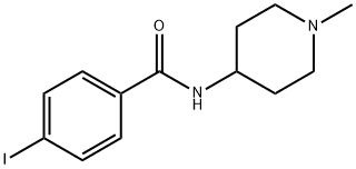 Benzamide, 4-iodo-N-(1-methyl-4-piperidinyl)- Struktur
