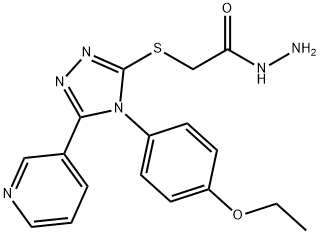 2-([4-(4-Ethoxyphenyl)-5-(pyridin-3-yl)-4h-1,2,4-triazol-3-yl]sulfanyl)acetohydrazide 结构式