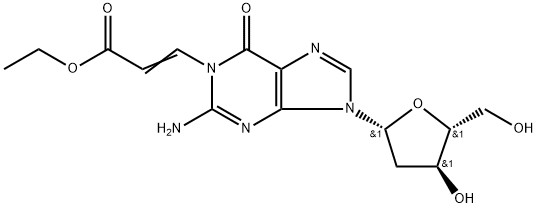 2’-Deoxyguanosine N1-(Ethyl Acrylate) Struktur