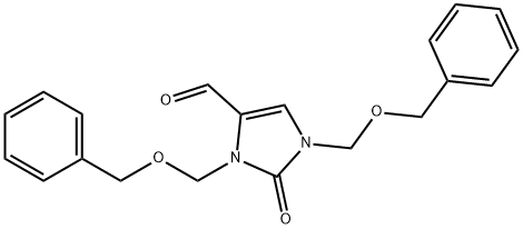 1H-Imidazole-4-carboxaldehyde, 2,3-dihydro-2-oxo-1,3-bis[(phenylmethoxy)methyl]-,896141-21-2,结构式