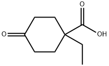 1-乙基-4-氧代环己烷-1-羧酸 结构式