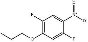 Benzene, 1,4-difluoro-2-nitro-5-propoxy- Structure