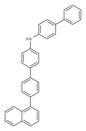 N-[1,1′-BIPHENYL]-4-YL-4′-(1-NAPHTHALENYL)[1,1′-BIPHENYL]-4-AMINE, 897921-61-8, 结构式