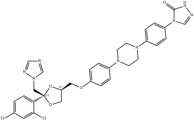 N-Desalkyl Itraconazole Structure