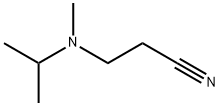 3-[methyl(propan-2-yl)amino]propanenitrile 化学構造式