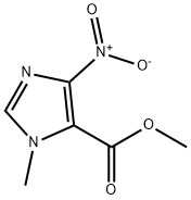 1-甲基-4-硝基-咪唑-5-羧酸甲酯,89946-67-8,结构式