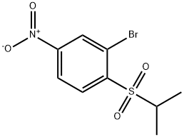 Benzene, 2-bromo-1-[(1-methylethyl)sulfonyl]-4-nitro- 结构式